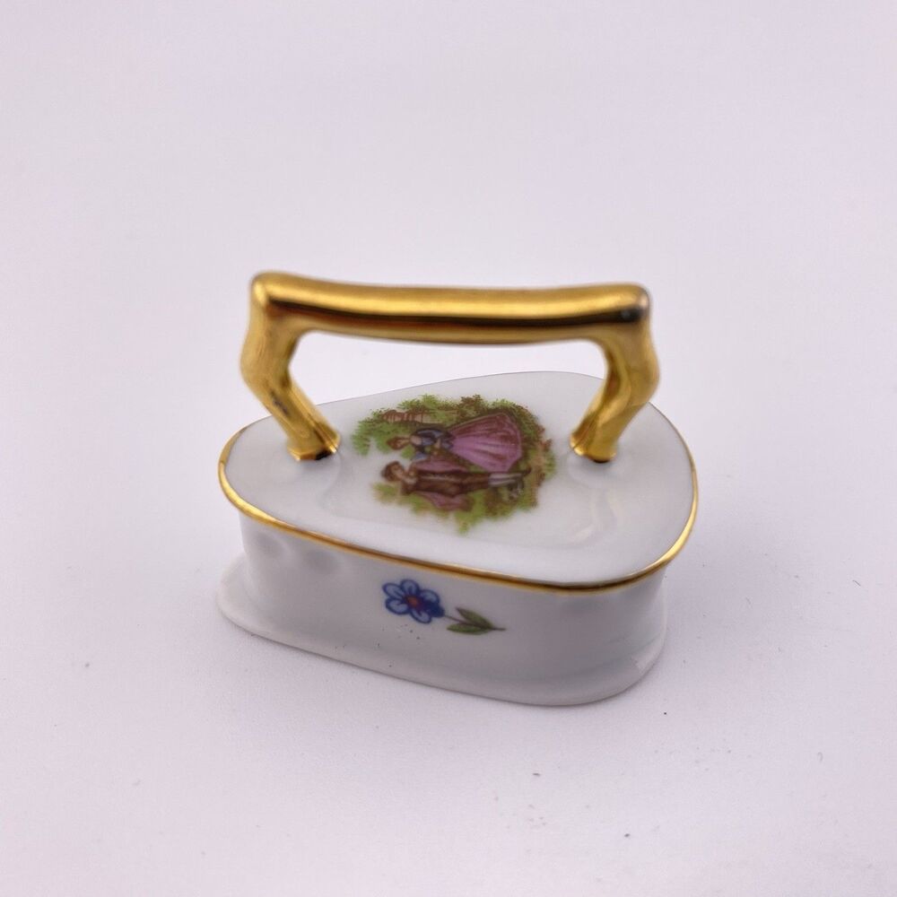 Limoges Miniature Porcelain Iron